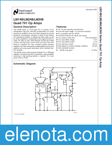 National Semiconductor LM148 datasheet
