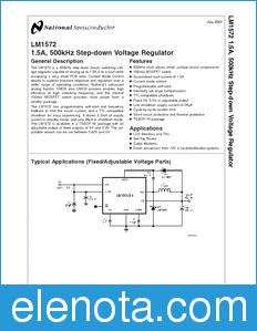 National Semiconductor LM1572 datasheet