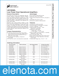 National Semiconductor LM158QML datasheet