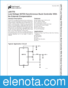 National Semiconductor LM1770 datasheet
