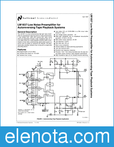 National Semiconductor LM1837 datasheet
