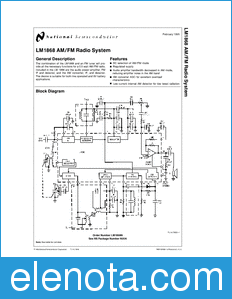 National Semiconductor LM1868 datasheet