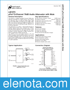 National Semiconductor LM1973 datasheet