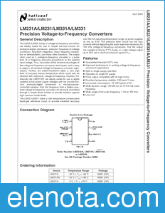 National Semiconductor LM231A datasheet