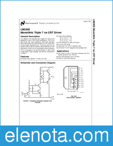 National Semiconductor LM2405 datasheet