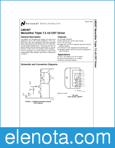 National Semiconductor LM2407 datasheet