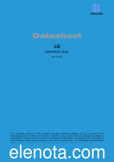 LG Display LM240WU8-SLA2 datasheet