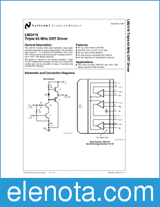 National Semiconductor LM2419 datasheet