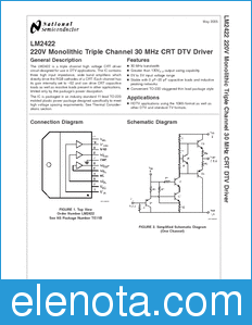 National Semiconductor LM2422 datasheet