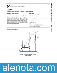 National Semiconductor LM2436 datasheet