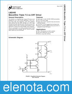 National Semiconductor LM2445 datasheet
