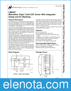 National Semiconductor LM2457 datasheet