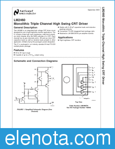 National Semiconductor LM2460 datasheet