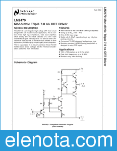 National Semiconductor LM2470 datasheet