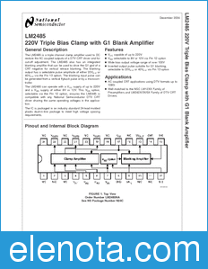 National Semiconductor LM2485 datasheet