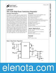 National Semiconductor LM25007 datasheet