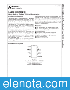 National Semiconductor LM2524D datasheet