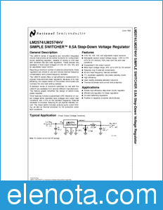 National Semiconductor LM2574 datasheet