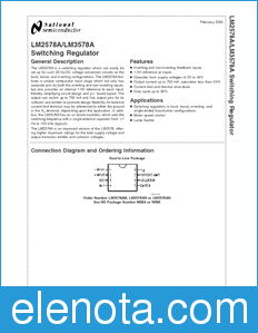 National Semiconductor LM2578A datasheet
