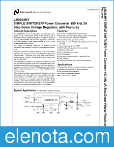 National Semiconductor LM2593HV datasheet