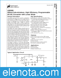 National Semiconductor LM2608 datasheet