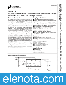 National Semiconductor LM2612BL datasheet