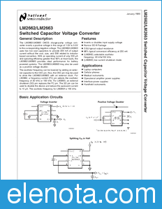 National Semiconductor LM2662 datasheet