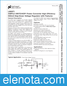 National Semiconductor LM2671 datasheet