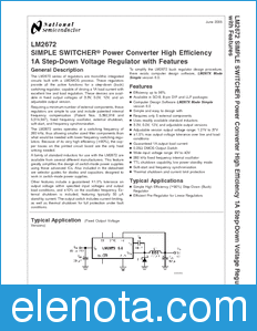 National Semiconductor LM2672 datasheet