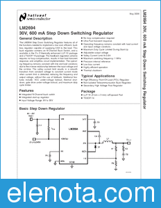 National Semiconductor LM2694 datasheet