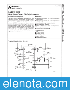 National Semiconductor LM2717-ADJ datasheet