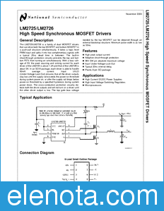 National Semiconductor LM2725 datasheet