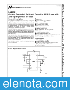 National Semiconductor LM2792 datasheet