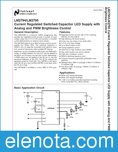 National Semiconductor LM2794 datasheet