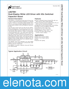 National Semiconductor LM27961 datasheet