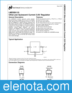 National Semiconductor LM2936-3.0 datasheet