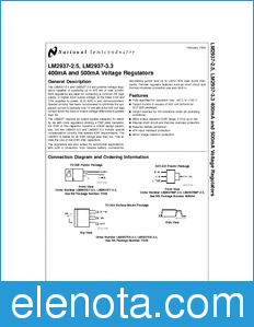 National Semiconductor LM2937-2.5 datasheet