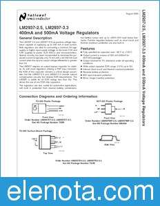 National Semiconductor LM2937-2.5 datasheet