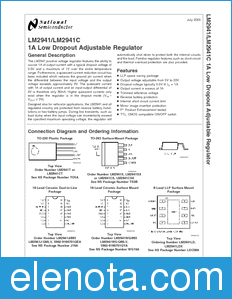 National Semiconductor LM2941 datasheet