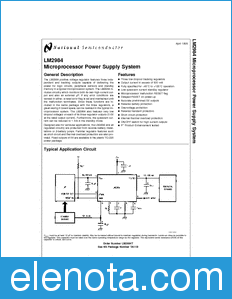 National Semiconductor LM2984 datasheet