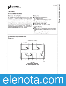 National Semiconductor LM3046 datasheet