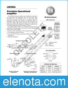 ON Semiconductor LM308A datasheet