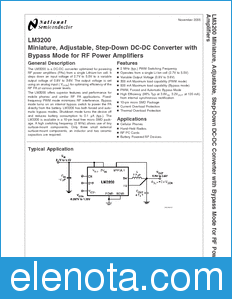 National Semiconductor LM3200 datasheet