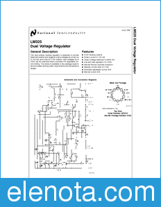 National Semiconductor LM325 datasheet