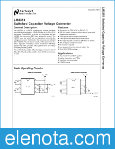 National Semiconductor LM3351 datasheet