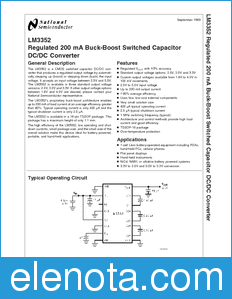 National Semiconductor LM3352 datasheet