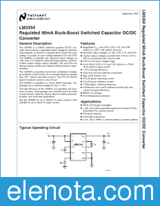 National Semiconductor LM3354 datasheet