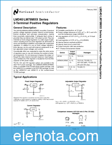 National Semiconductor LM340 datasheet