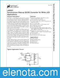 National Semiconductor LM3501 datasheet