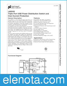 National Semiconductor LM3543 datasheet
